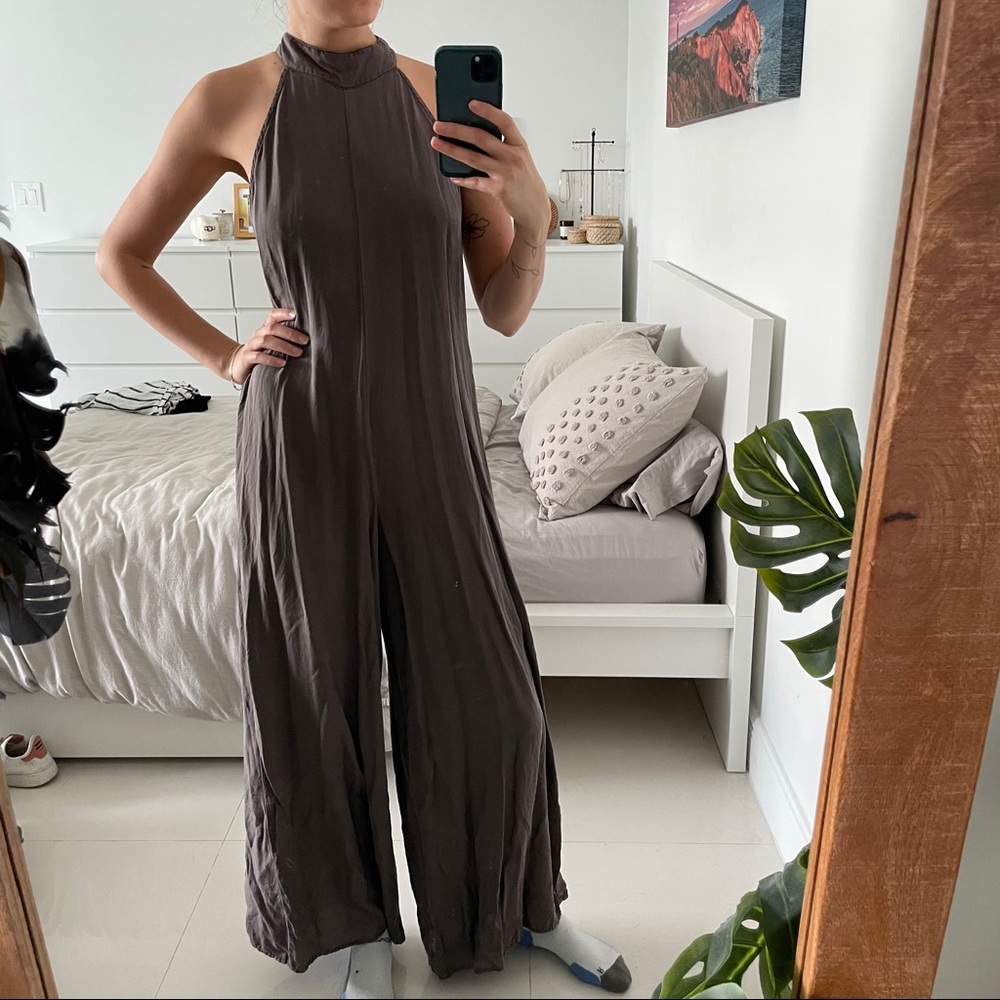 Wide Leg Halter Jumpsuit - Final Sale!
